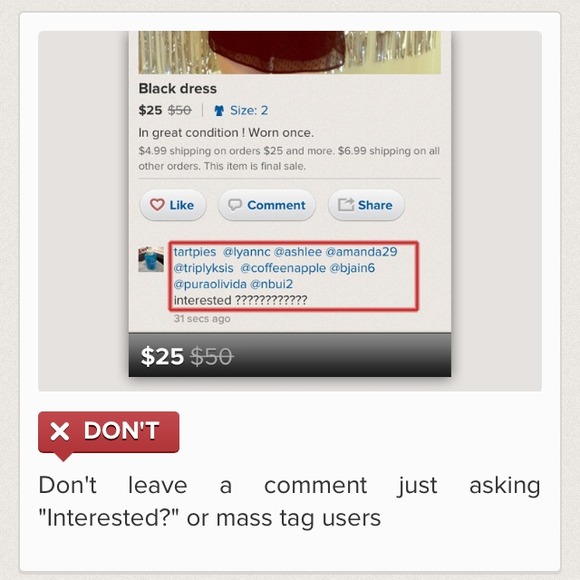 Sharing Posh etiquette 😘 - Picture 2 of 4