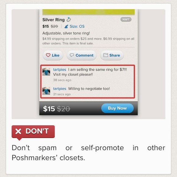 Sharing Posh etiquette 😘 - Picture 3 of 4