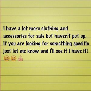 More clothes and accessories!!