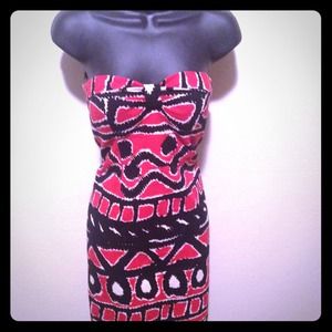 Tribal print sleeveless dress $30