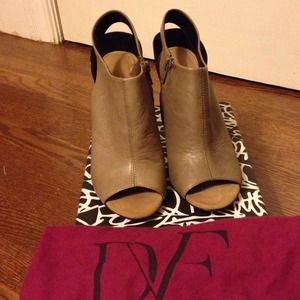 Diane von Furstenberg. Remba Khaki Calf Sandal