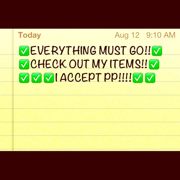 EVERYTHING MUST GO! YES TO PP!!MAKE OFFER!😃❤🎀