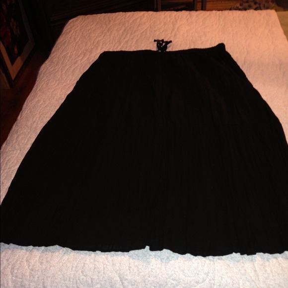 SOLD***Black Broomstick Skirt