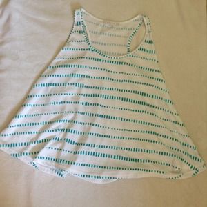 White racer back tank