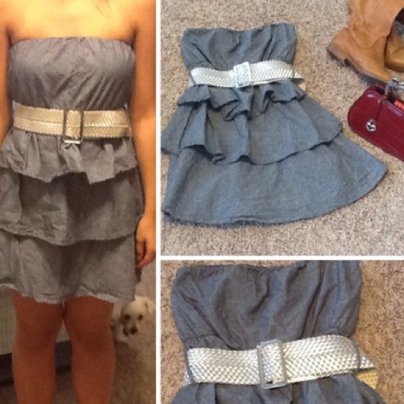 🍁Fall🍁 NWOT Denim Short Dress 🌀Gr8 4 layering🌀 - Picture 2 of 4