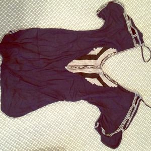 Navy free people tunic