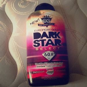 Dark star European gold indoor tanning lotion