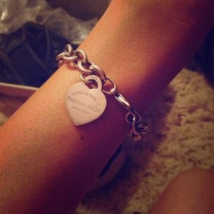 Tiffany & Co. heart tag charm bracelet