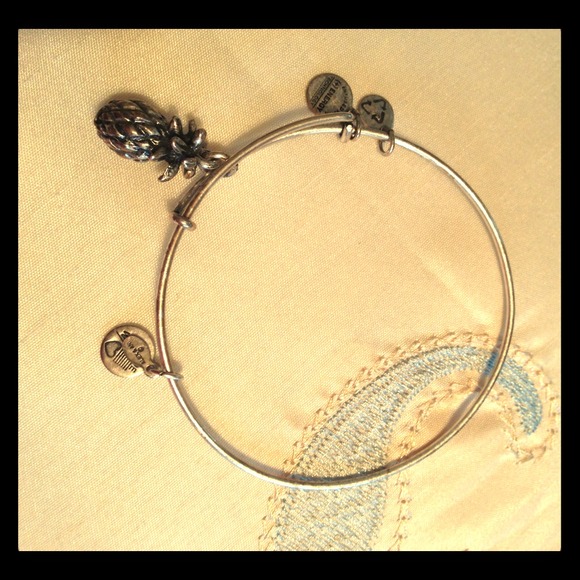 SOLD!!! Alex and Ani silver pineapple bracelet
