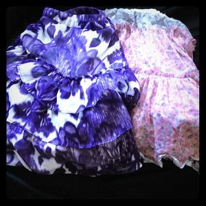 Two cute floral skirts!