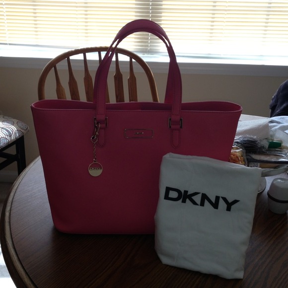 Coral authentic DKNY bag.