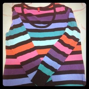 Multi colored striped sweater from h&m