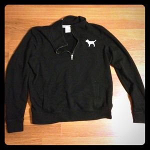 Limited Ed Victoria's Sec Pink 1/4 Zip Yoga Pullov