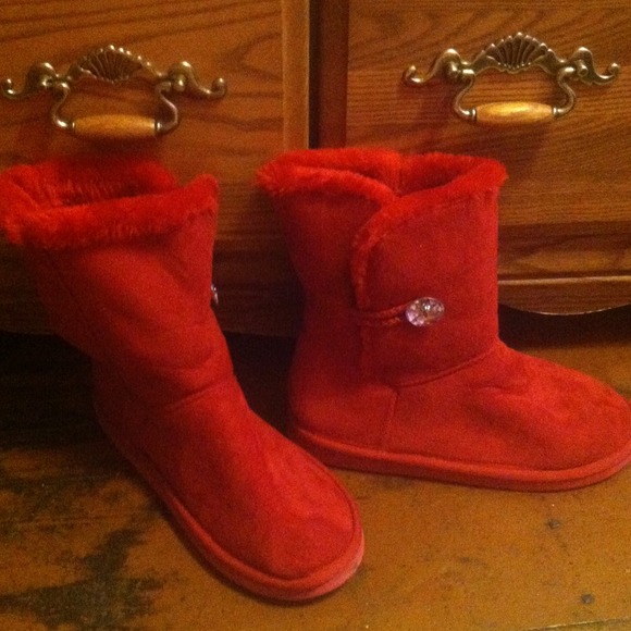 REd ugg like boots