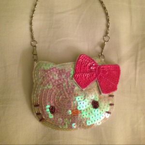 Hello Kitty small sequined purse/coin purse