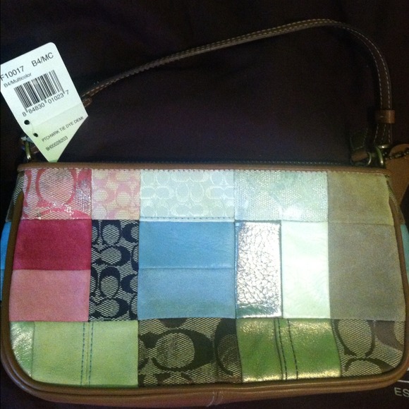AUTHENTIC COACH patchwork handbag