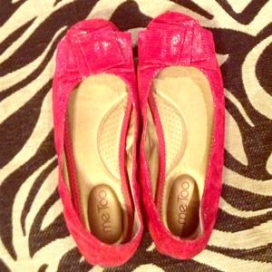 me Too Flats, *RED* Leather!!! SZ 7.5 M