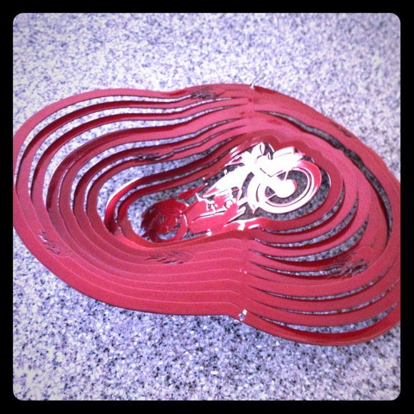 Motorcycle spinner wind chime