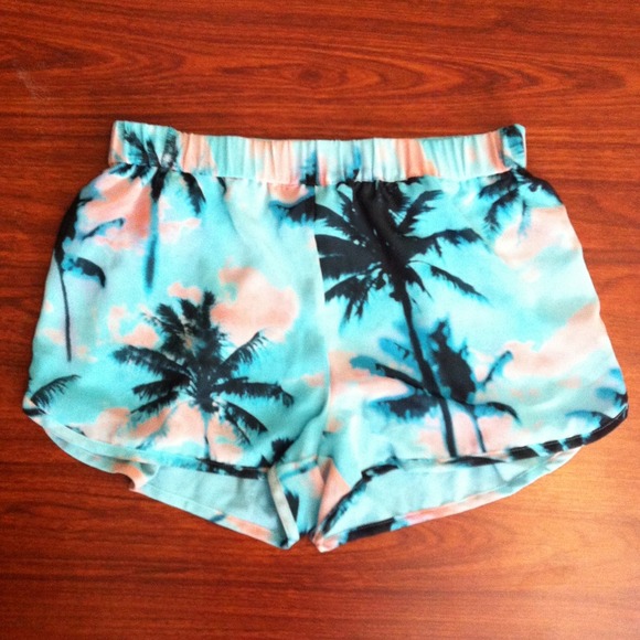 F21 Palm Tree Shorts