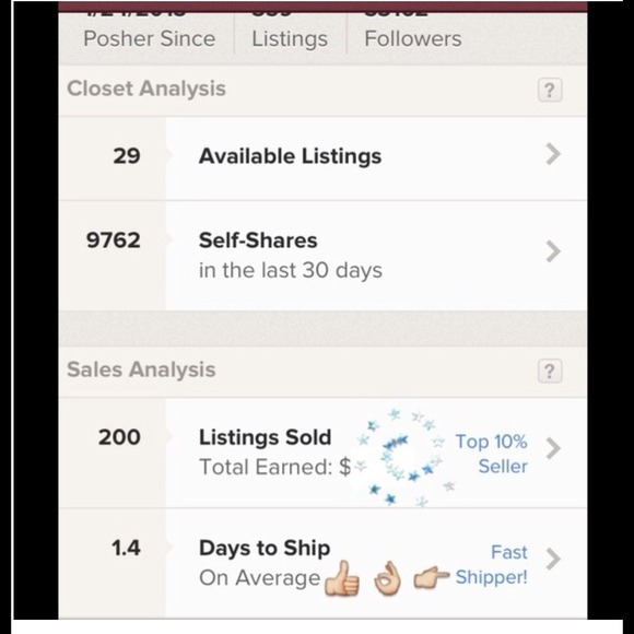 💃MY CLOSET STATS💃 - Picture 3 of 3