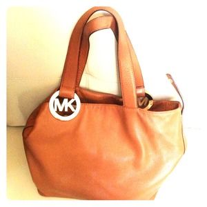 Michael Kors brown leather bag