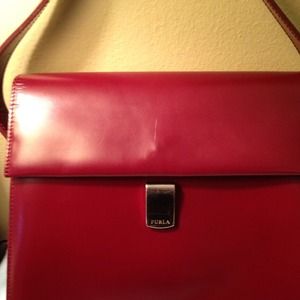 Dark Red Furla Handbag 👜