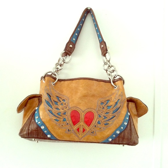 western style handbag!! And crash and burn top