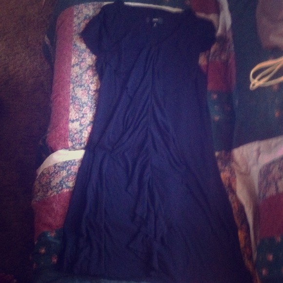 Black, sleeveless dress