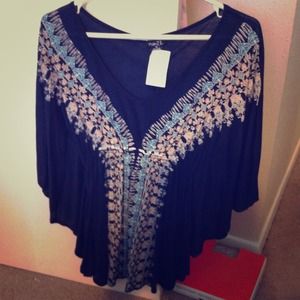 Navy blue top