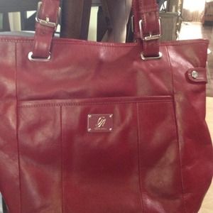 Genuine red leather purse 👜