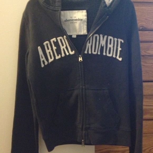 Abercrombie sweatshirt zip up, thermal hood