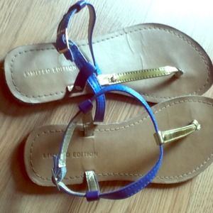 Limited Edition blue and good sandals