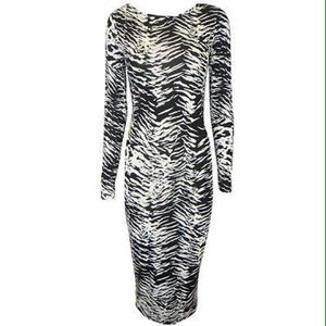 Zebra print Bodycon dress