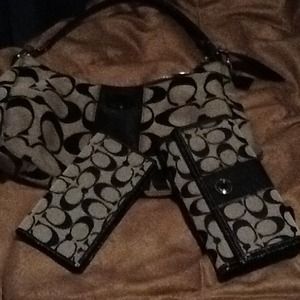 Coach, checkbook holder and wallet