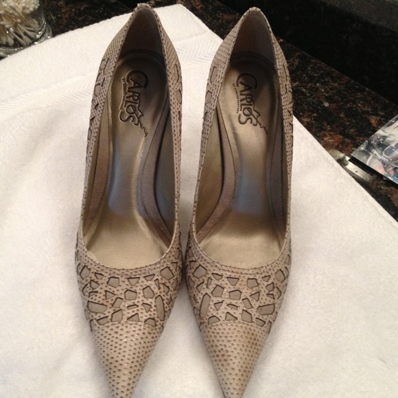 Snake like skin heels