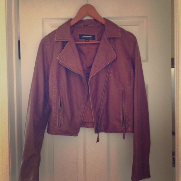 Pleather brown jacket