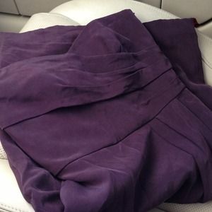 Ann Taylor plum cocktail dress size 00 100% silk