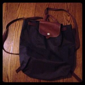 Brown Longchamp Backpack