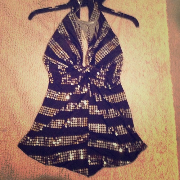 Body Central, glam halter top, great for clubbing!