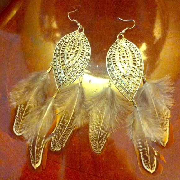 Feather earrings