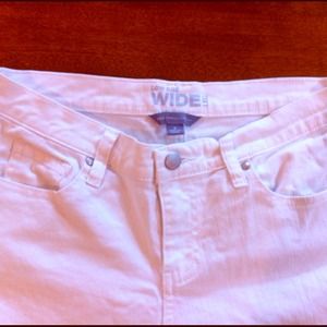 NY&C Low Rise Capri Pants White Denim Jeans