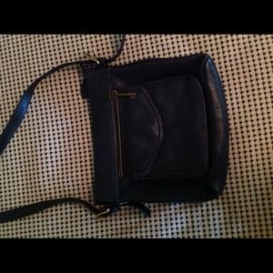 REDUCED Fossil all leather shoulder purse
