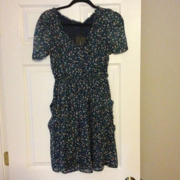 REDUCED Zara floral silk dress