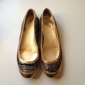 AUTHENTIC Coach Signature Flats