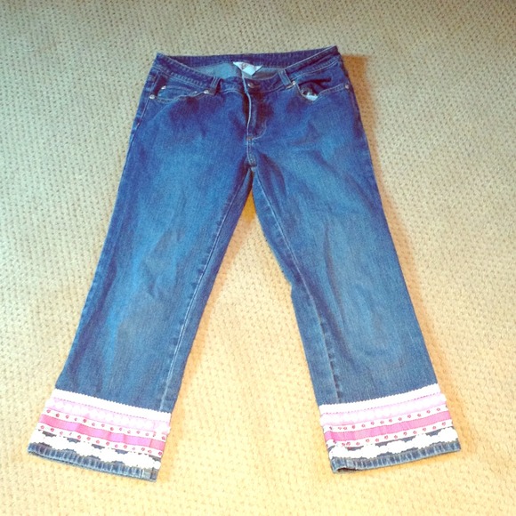 Lilly Pulitzer cropped denim