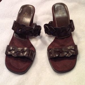 2/12 inch Brown heels.