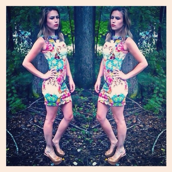 Floral Bodycon Dress- It's back!