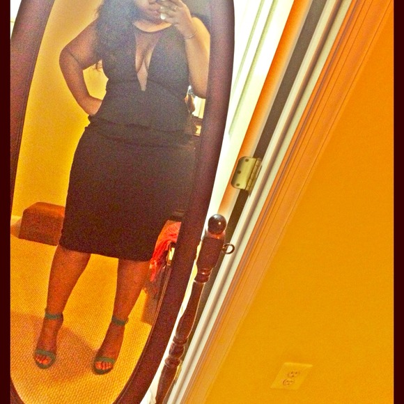 Mesh Front Peplum Midi (sold) BUNDLE w/ asos dress