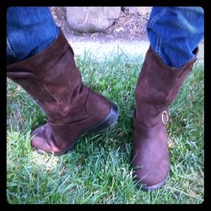 Brown half-calf Old Navy boots