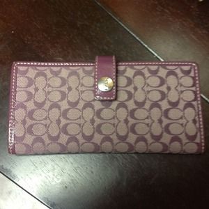 Purple Coach wallet